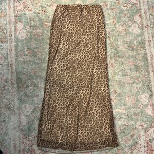 See You Monday Animal Print Maxi Skirt